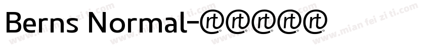 Berns Normal字体转换